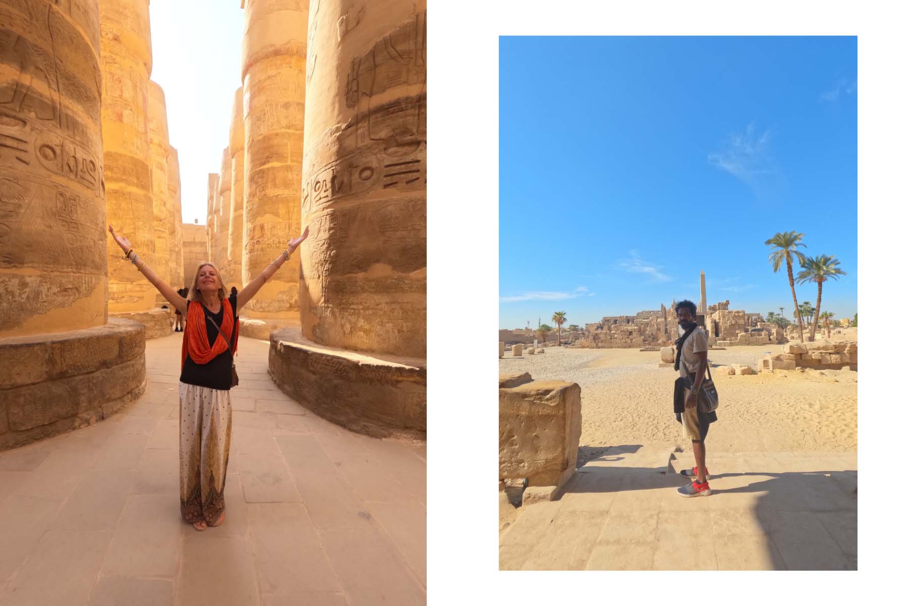 Temple of Habu pillers - Egypt -Africa -firstman.earth