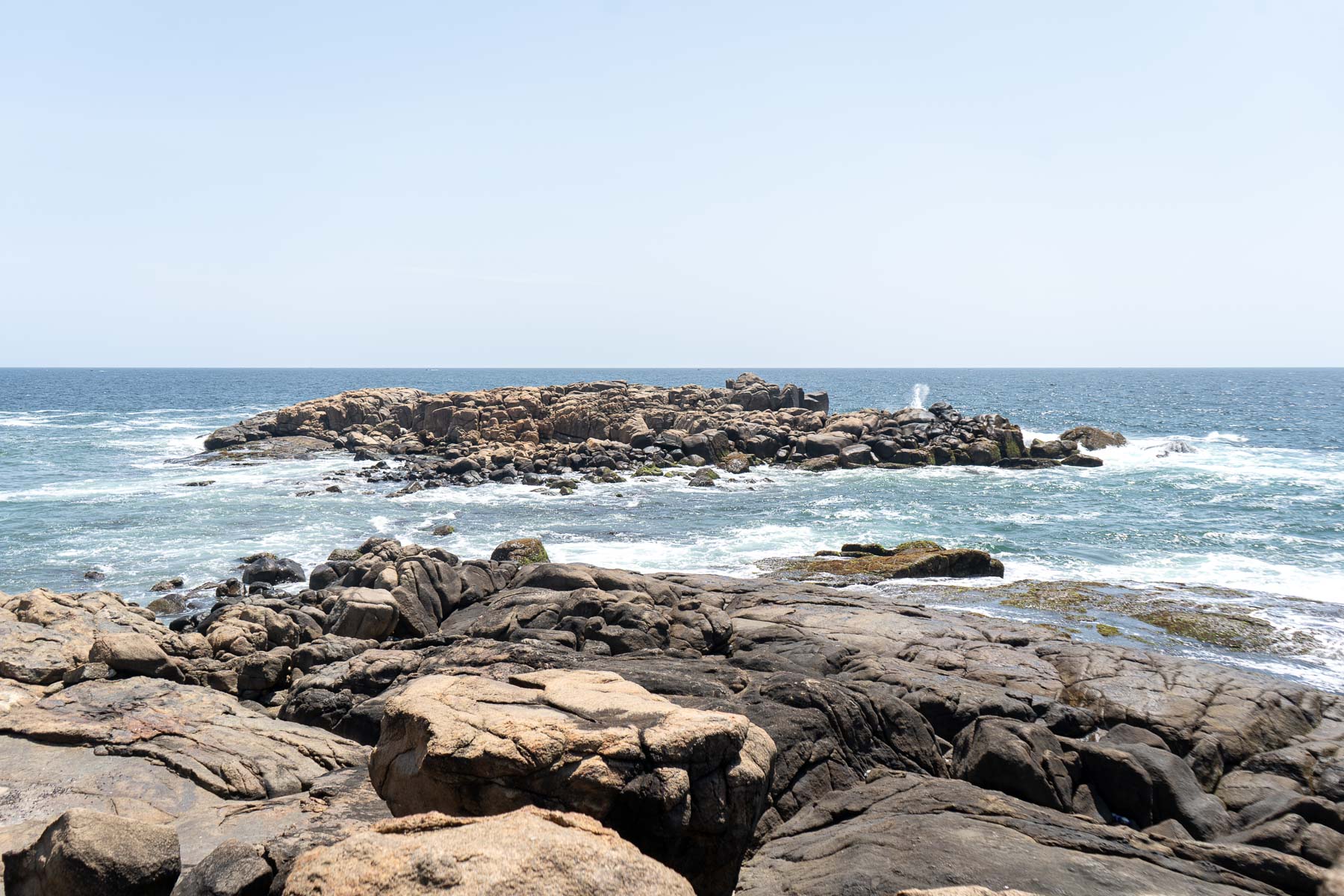 Rock sapration in kovalam beach - trivandrum,kerala