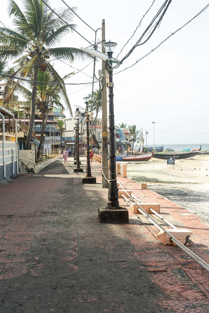 Pedestrian path in kovalam beach -trivandrum,kerala