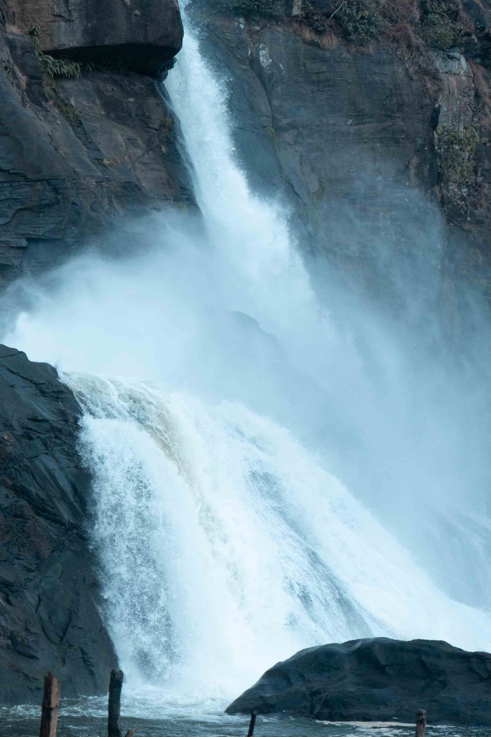 front view of athirapalli waterfalls - kerala,india