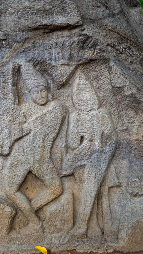 Carving in rock cut temple Vizhinjam - trivandrum,kerala