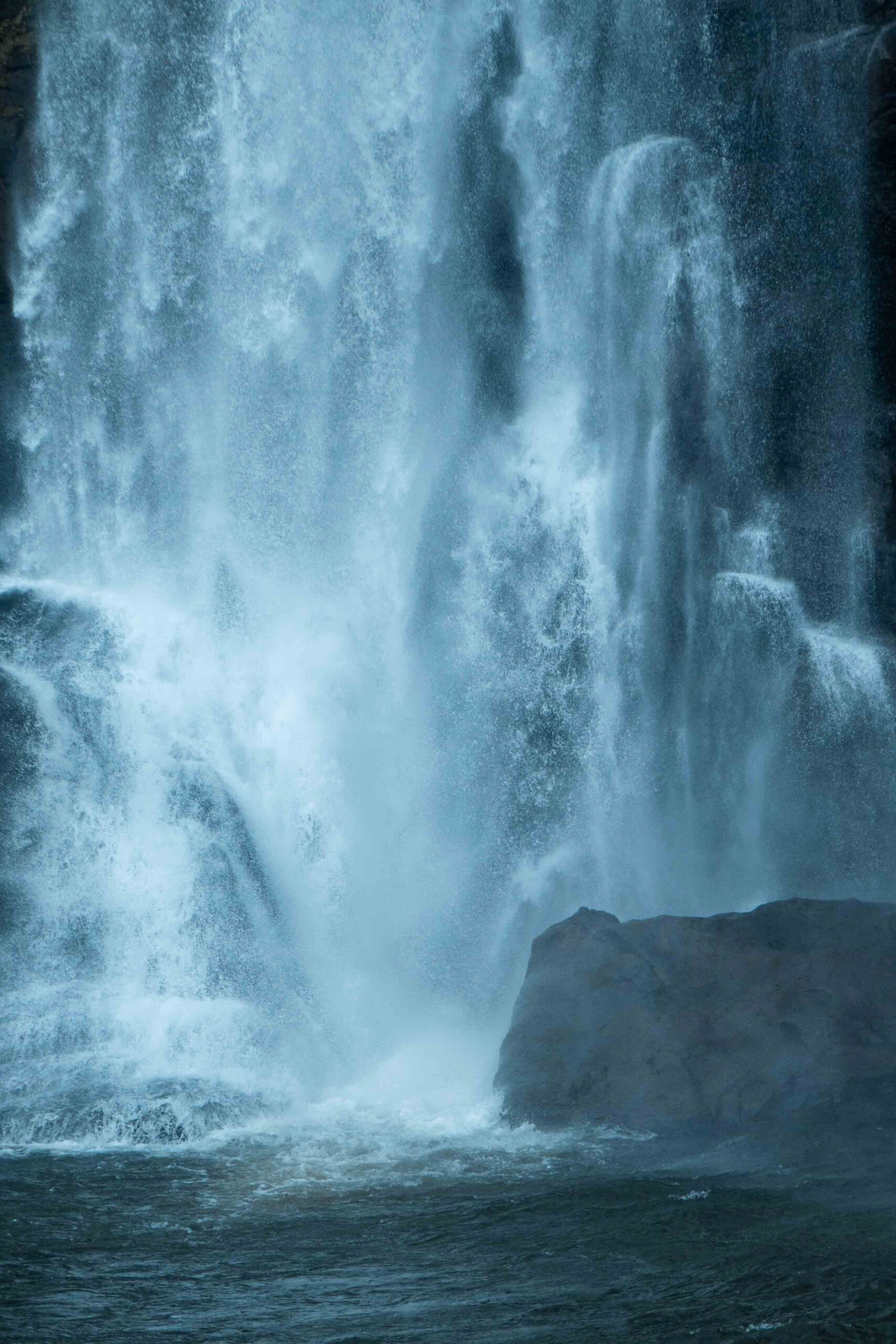 closeup view of athirapalli waterfalls - kerala,india