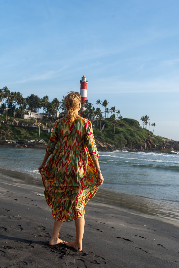 Women in light house beach kovalam - trivandrum,kerala