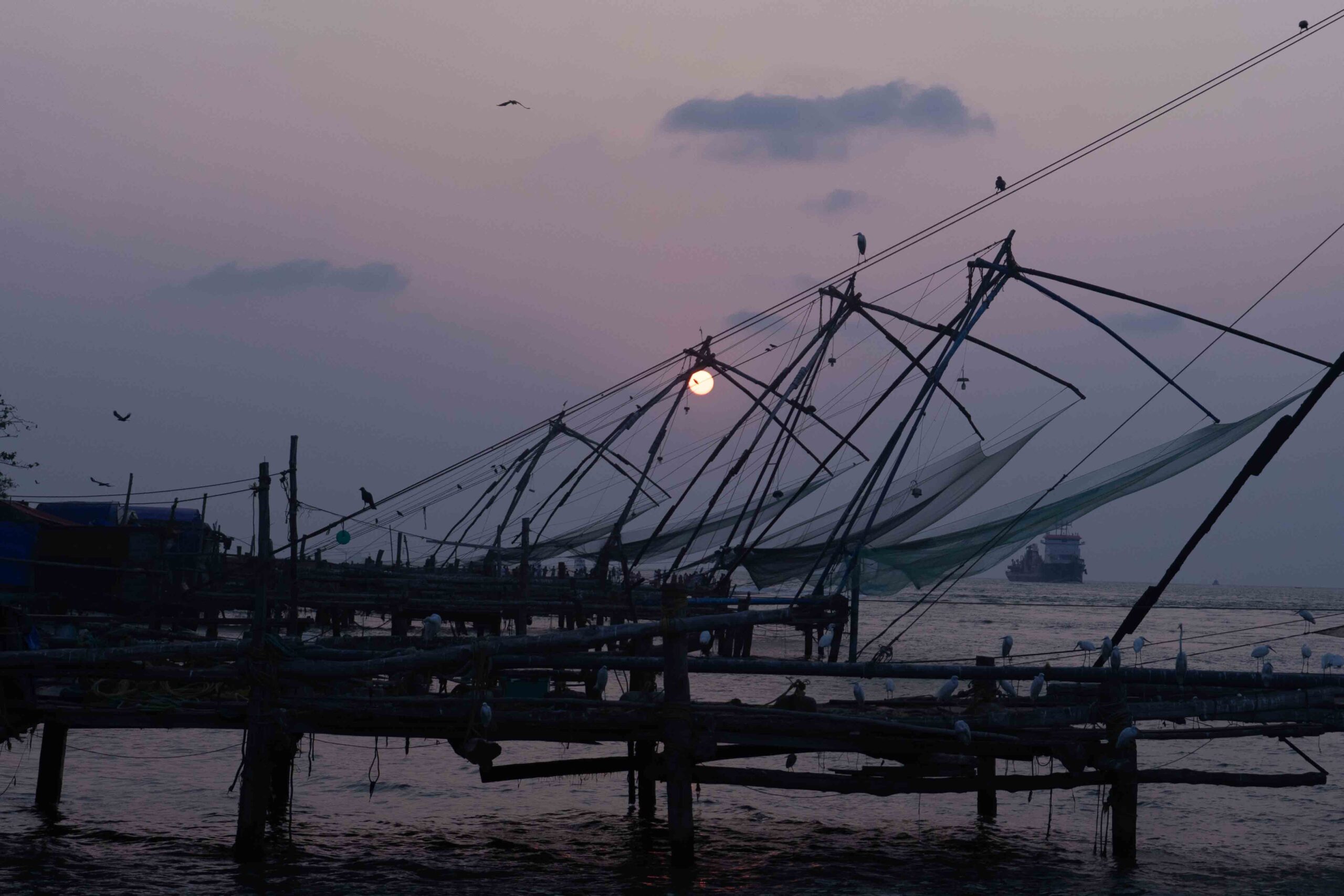 fishing net, fort kochi, kochi,kerala, India, firstman.earth